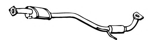 FONOS 612589 Средний глушитель выхлопных газов 