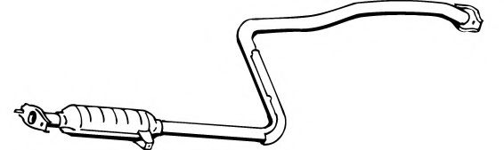 FONOS 618675 Средний глушитель выхлопных газов 