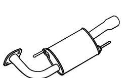 FONOS 18589 Глушитель выхлопных газов конечный FONOS 18589 Глушитель выхлопных газов конечный