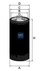UFI 2314400 Масляный фильтр для RENAULT TRUCKS MIDLUM
