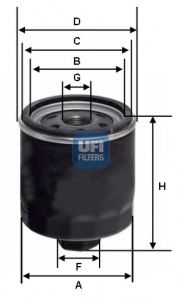UFI 2342800 Масляный фильтр UFI для SKODA