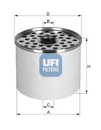 UFI 2436000 Топливный фильтр для PEUGEOT