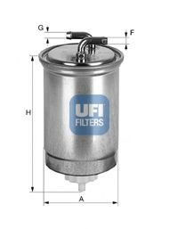 UFI 2436500 Топливный фильтр UFI 