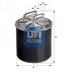 UFI 2443600 Топливный фильтр для MERCEDES-BENZ M-CLASS