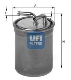 UFI 2443700 Топливный фильтр для AUDI A1