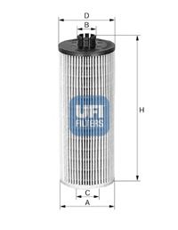 UFI 2500600 Масляный фильтр UFI для MERCEDES-BENZ