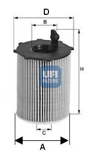 UFI 2503700 Масляный фильтр UFI для FIAT