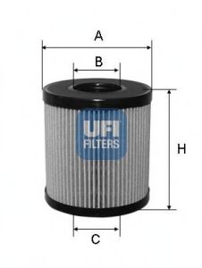 UFI 2506000 Масляный фильтр для CITROËN C-ELYSEE
