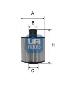 UFI 2508300 Масляный фильтр UFI для FIAT IDEA