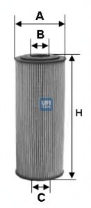 UFI 2509900 Масляный фильтр для MERCEDES-BENZ T2