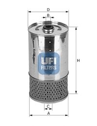 UFI 2552800 Масляный фильтр для MERCEDES-BENZ W124
