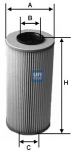 UFI 2558300 Масляный фильтр для MERCEDES-BENZ VITO