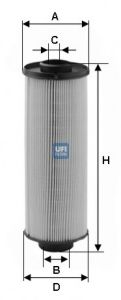 UFI 2600400 Топливный фильтр UFI для MAN