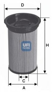UFI 2600500 Топливный фильтр UFI 