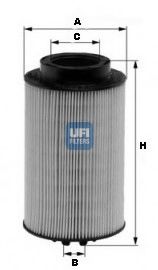 UFI 2601100 Топливный фильтр UFI для MAN