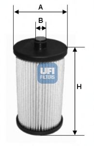 UFI 2601200 Топливный фильтр для VOLKSWAGEN