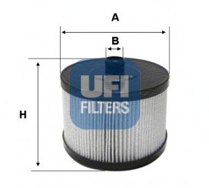 UFI 2602200 Топливный фильтр для CITROEN