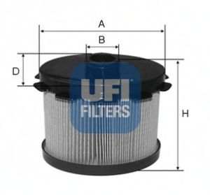 UFI 2668800 Топливный фильтр UFI для FIAT