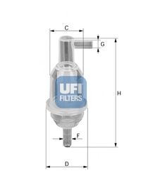 UFI 3101300 Топливный фильтр для SSANGYONG MUSSO