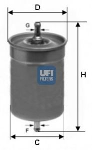 UFI 3150000 Топливный фильтр для RENAULT 19