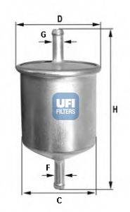 UFI 3152900 Топливный фильтр UFI для NISSAN