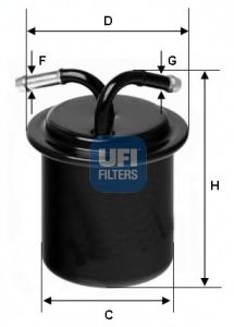 UFI 3154100 Топливный фильтр для SUBARU LIBERTY