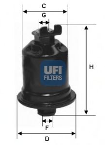 UFI 3158500 Топливный фильтр для TOYOTA PASEO