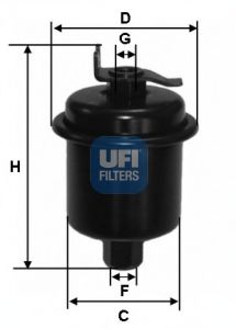 UFI 3162100 Топливный фильтр для HONDA