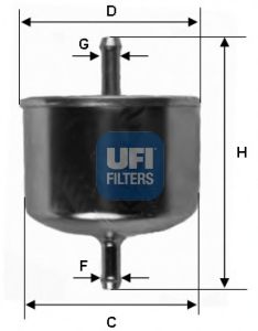 UFI 3162600 Топливный фильтр UFI 