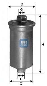 UFI 3169900 Топливный фильтр UFI 