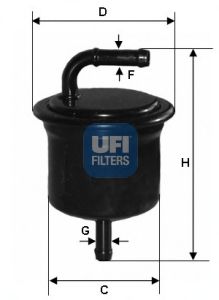 UFI 3171600 Топливный фильтр для DAIHATSU MIRA