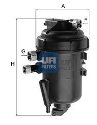 UFI 5511600 Топливный фильтр для SUZUKI SPLASH