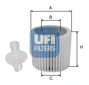 UFI 2511600 Масляный фильтр для TOYOTA AURIS