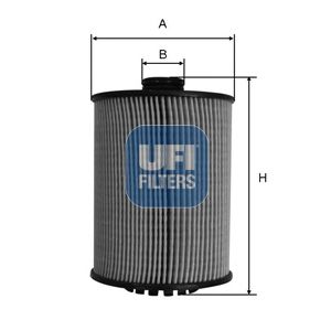 UFI 2508900 Масляный фильтр для PORSCHE