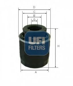 UFI 2357300 Масляный фильтр UFI для AUDI