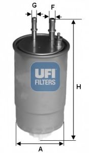 UFI 24ONE0B Топливный фильтр UFI для CITROEN