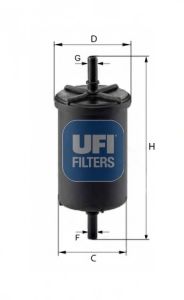 UFI 3194800 Топливный фильтр UFI для NISSAN