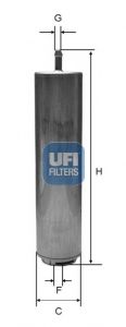 UFI 3195200 Топливный фильтр для BMW 4