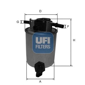 UFI 2402001 Топливный фильтр для INFINITI Q70