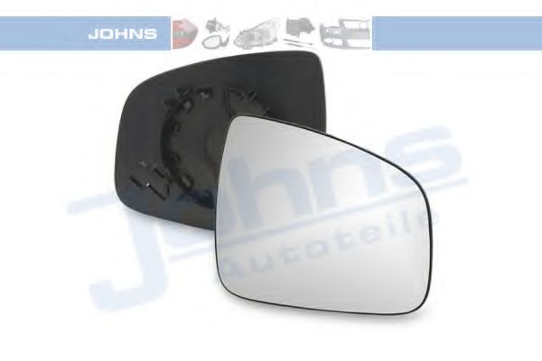 JOHNS 25123880 Зеркальное стекло,  наружное зеркало  для DACIA LOGAN (LS) 1.4 MPI LPG (LS0C)