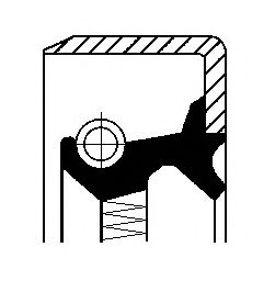 CORTECO 01017573B Уплотняющее кольцо, ступица колеса 