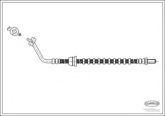 CORTECO 19032560 Тормозной шланг 