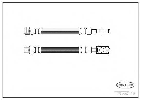 CORTECO 19033549 Тормозной шланг 
