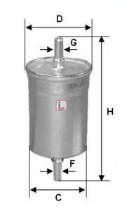 SOFIMA S1515B Топливный фильтр для JAGUAR