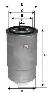 SOFIMA S8500NR Топливный фильтр для UAZ