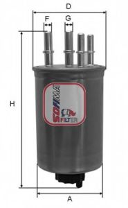 SOFIMA S4130NR Топливный фильтр для JAGUAR