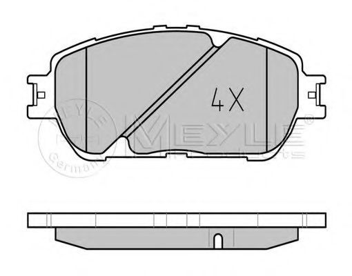 MEYLE 0252385516 Тормозные колодки MEYLE для LEXUS