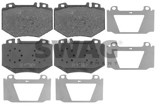 SWAG 10116137 Тормозные колодки SWAG для MERCEDES-BENZ