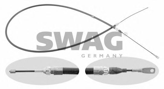 SWAG 10901667 Трос ручного тормоза SWAG 