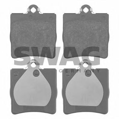 SWAG 10916147 Тормозные колодки для MERCEDES-BENZ W124